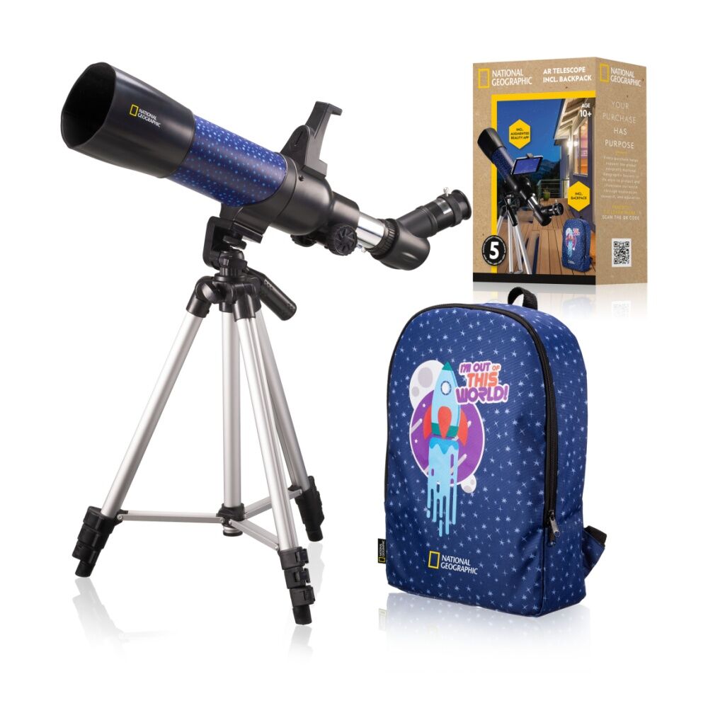 National Geographic 70mm 400mm AR Telescope With Backpack Blue/Black