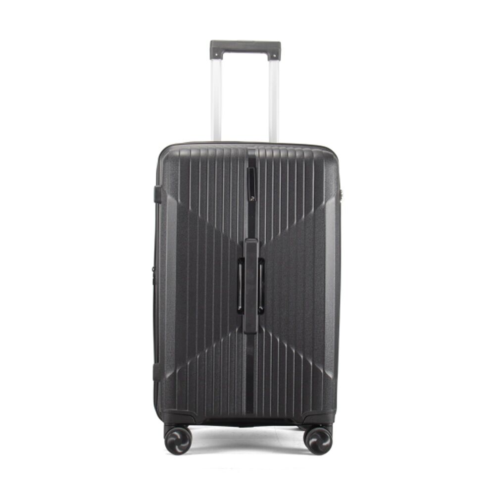 Paklite Charter Medium Luggage TSA Lock Spinner Travel Black 85L