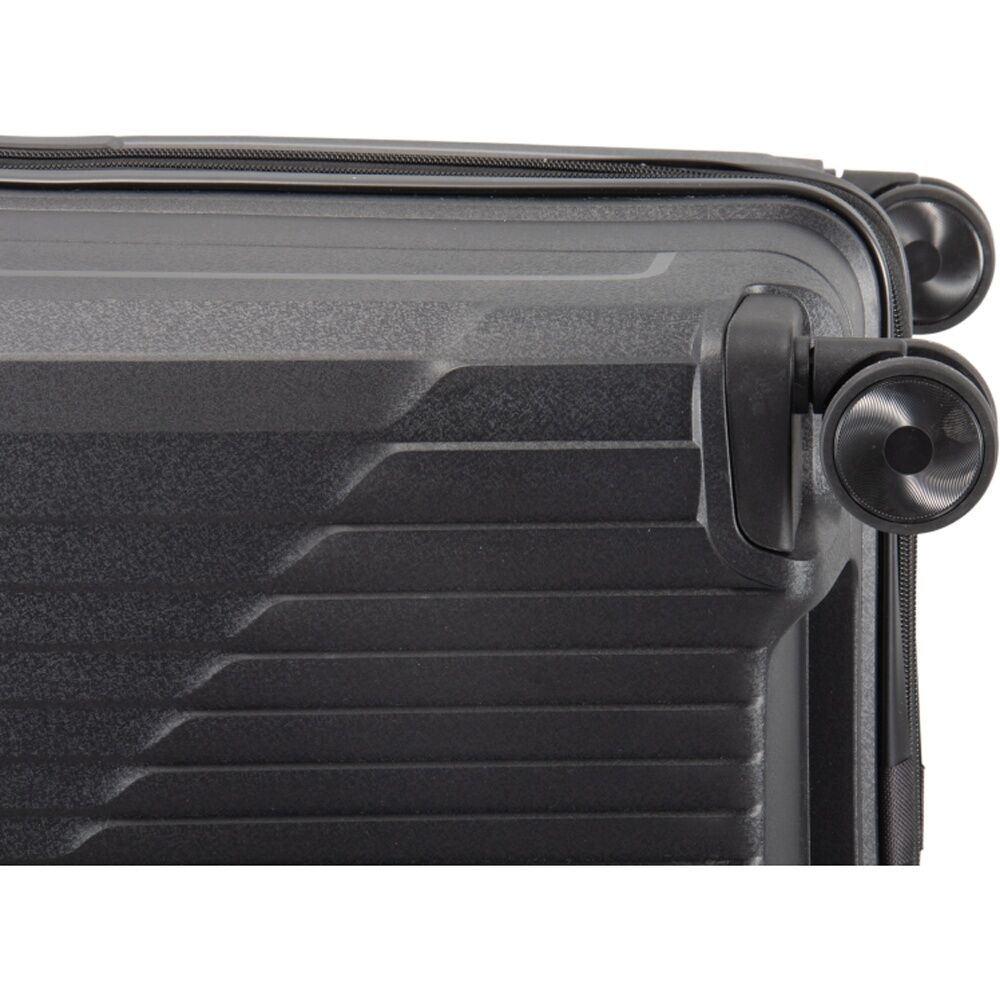 Paklite Charter Medium Luggage TSA Lock Spinner Travel Black 85L