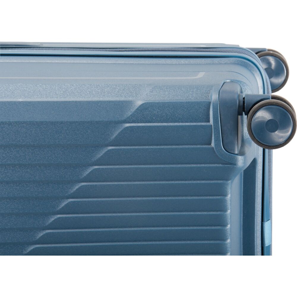Paklite Charter Small Luggage TSA Lock Spinner Wheels Travel Navy 44L