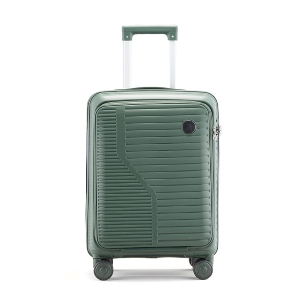 Paklite Contrail Small Luggage TSA Lock Laptop Fit Travel Green 46.5L