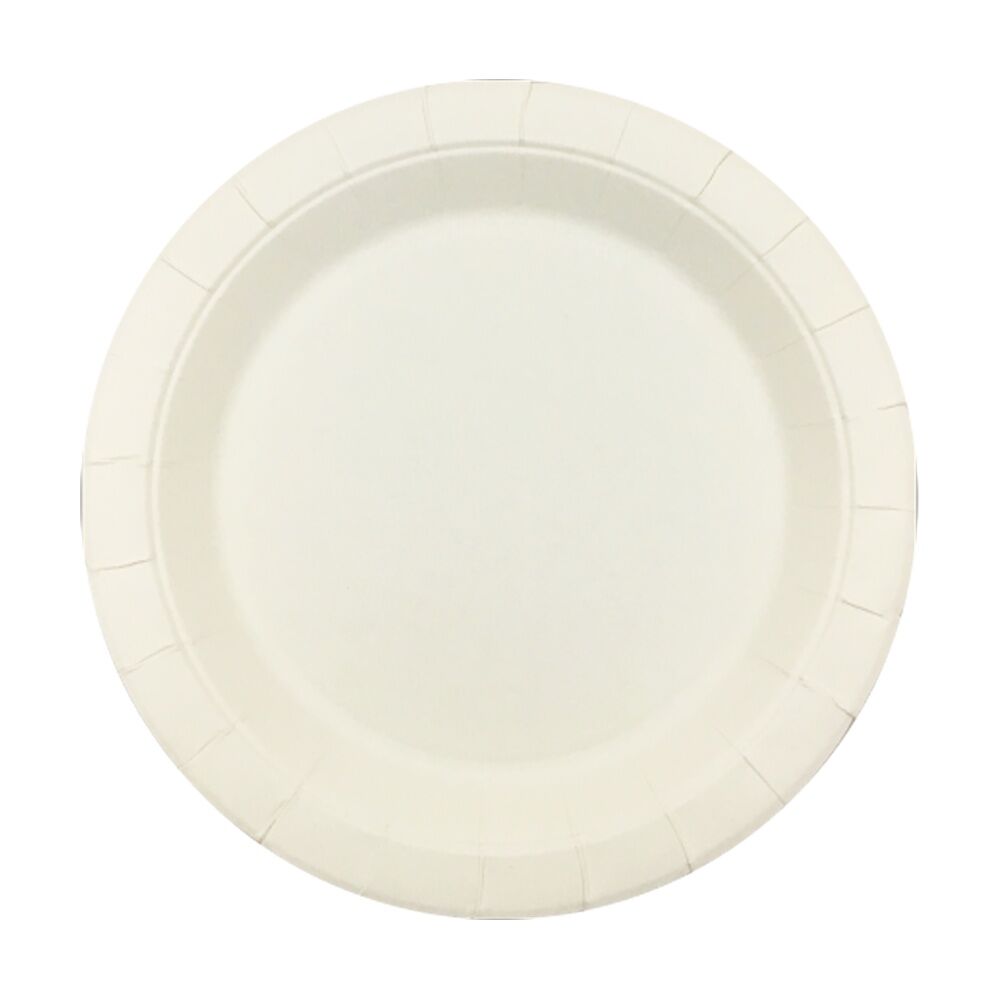 10x 100pc Partyware FSC Round Disposable Paper Plates Set 180mm White