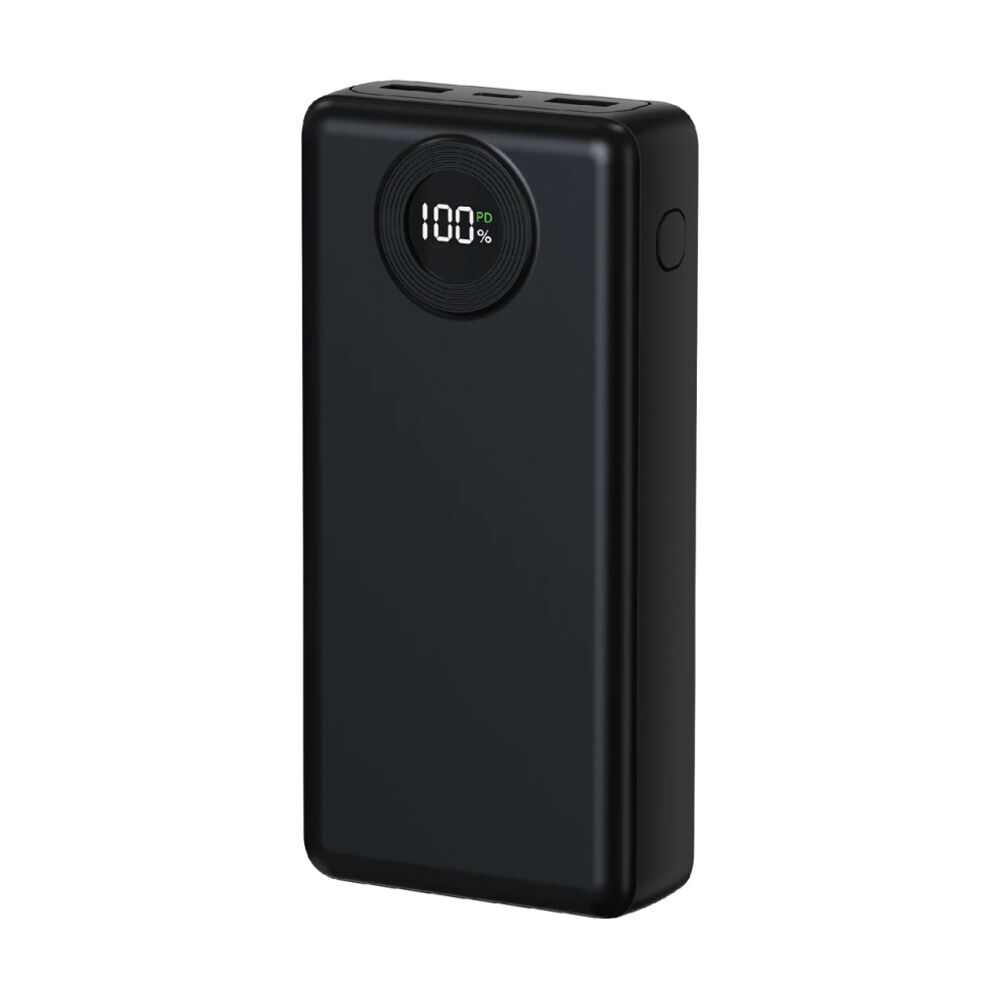 Laser 20000mAh Power Bank Charger With LED Battery Level Display Blk