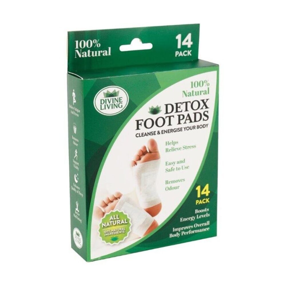 12x 14pc Divine Living Odour Removing Detox Foot Pads 100% Natural