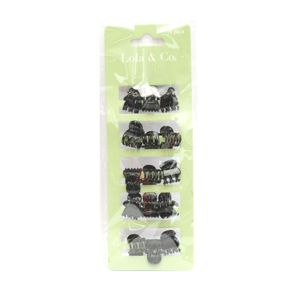 12x 15pc Lola & Co Mini Hair Clip Set Women's Accessories Assorted