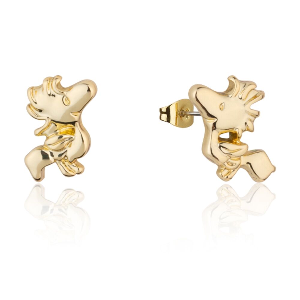 Couture Kingdom Peanuts Woodstock Stud Earrings Jewellery Gold