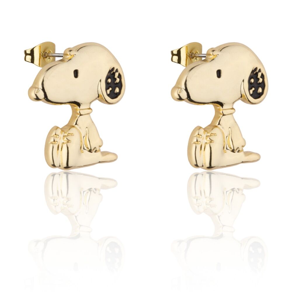 Couture Kingdom Peanuts Snoopy Stud Earrings Jewellery Accessory Gold