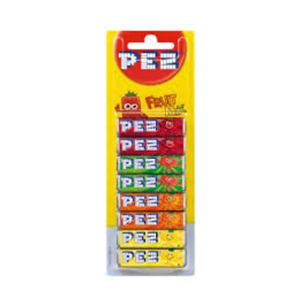 24x 8pc Pez Candy Dispenser Refills Fruit Blister Flavoured Pack