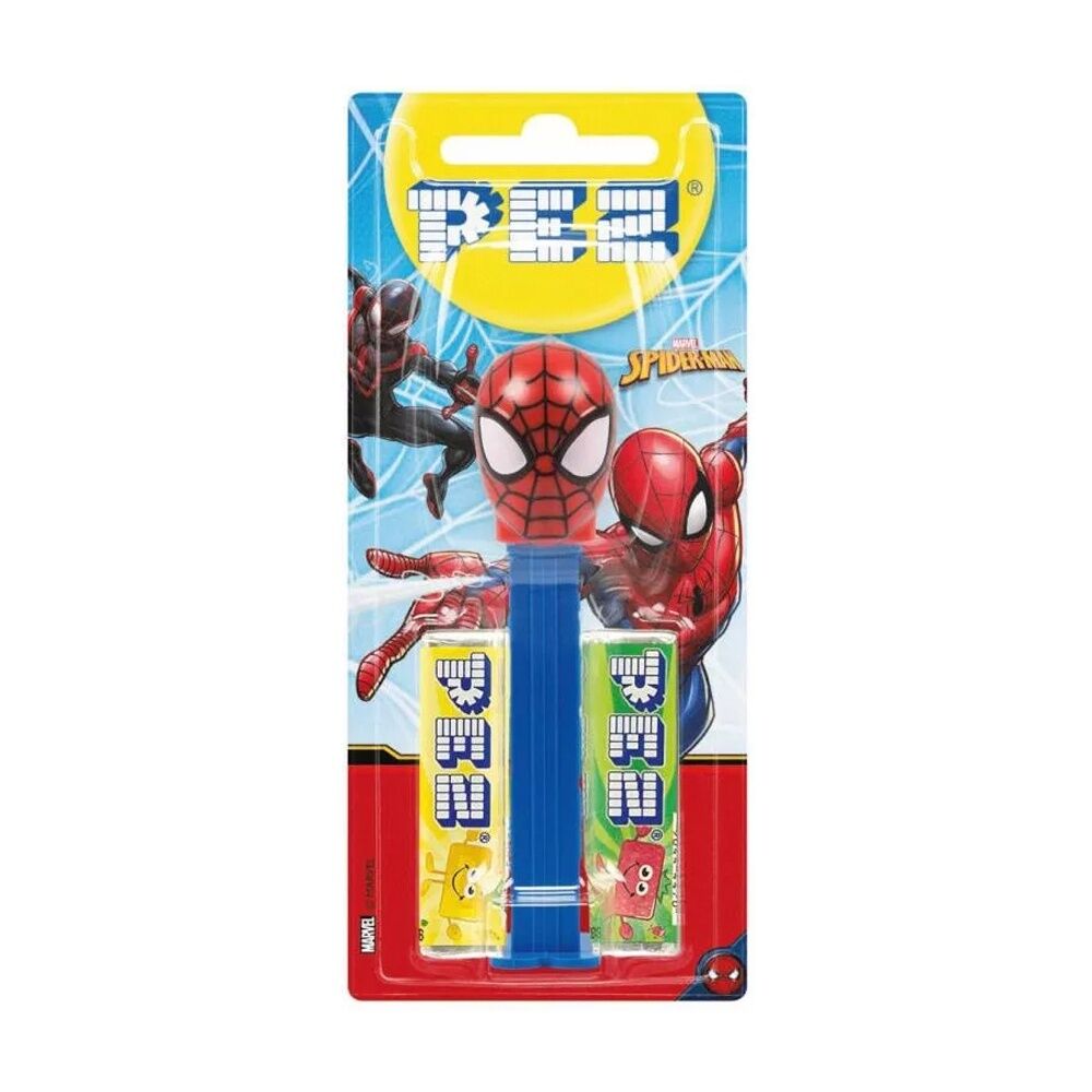 12PK Pez Fruit Flavoured Candy Dispenser Spiderman Edition 17g Assorted