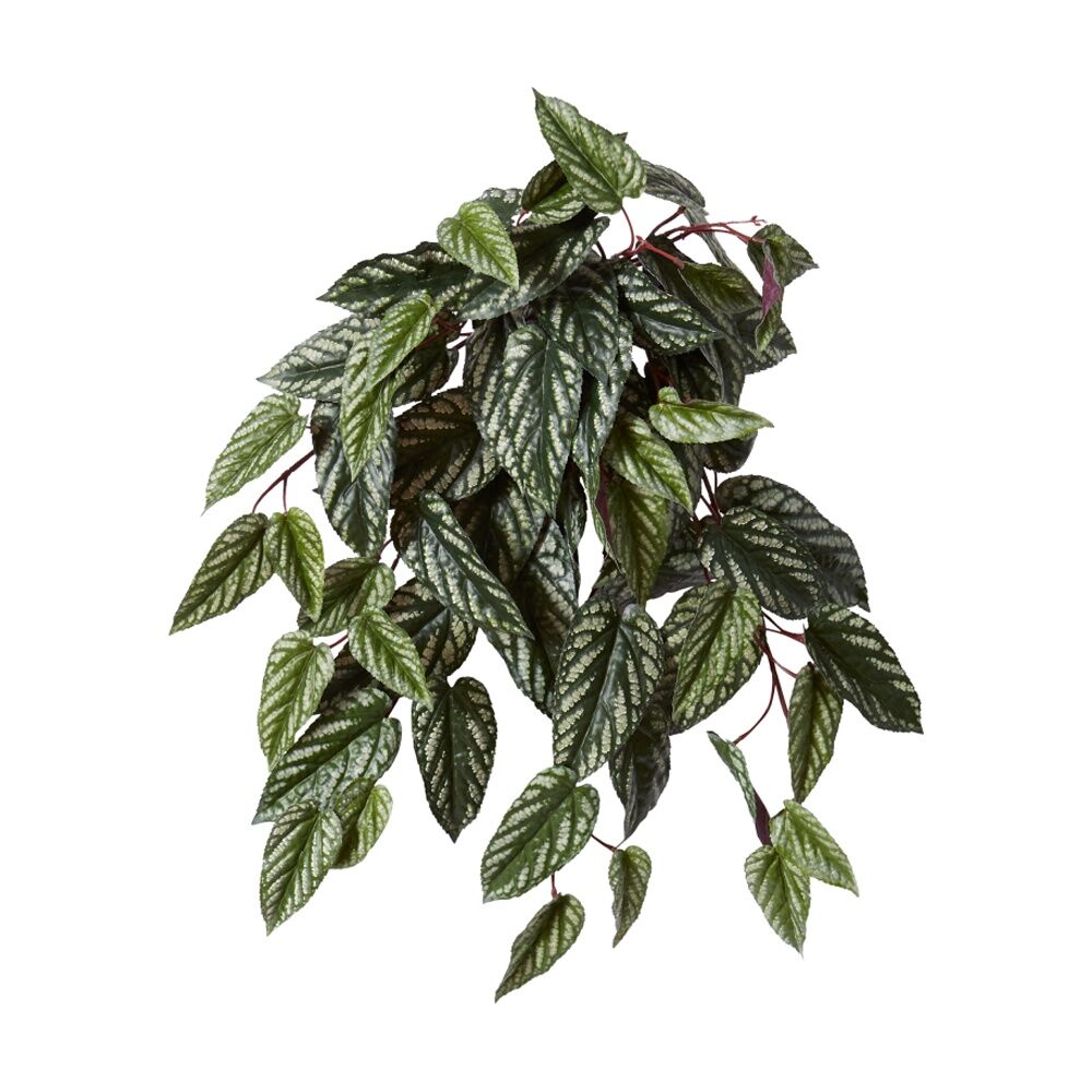 E Style Cissus Hanging Plant Artificial Variegated Plastic Fabric Wire 58cm