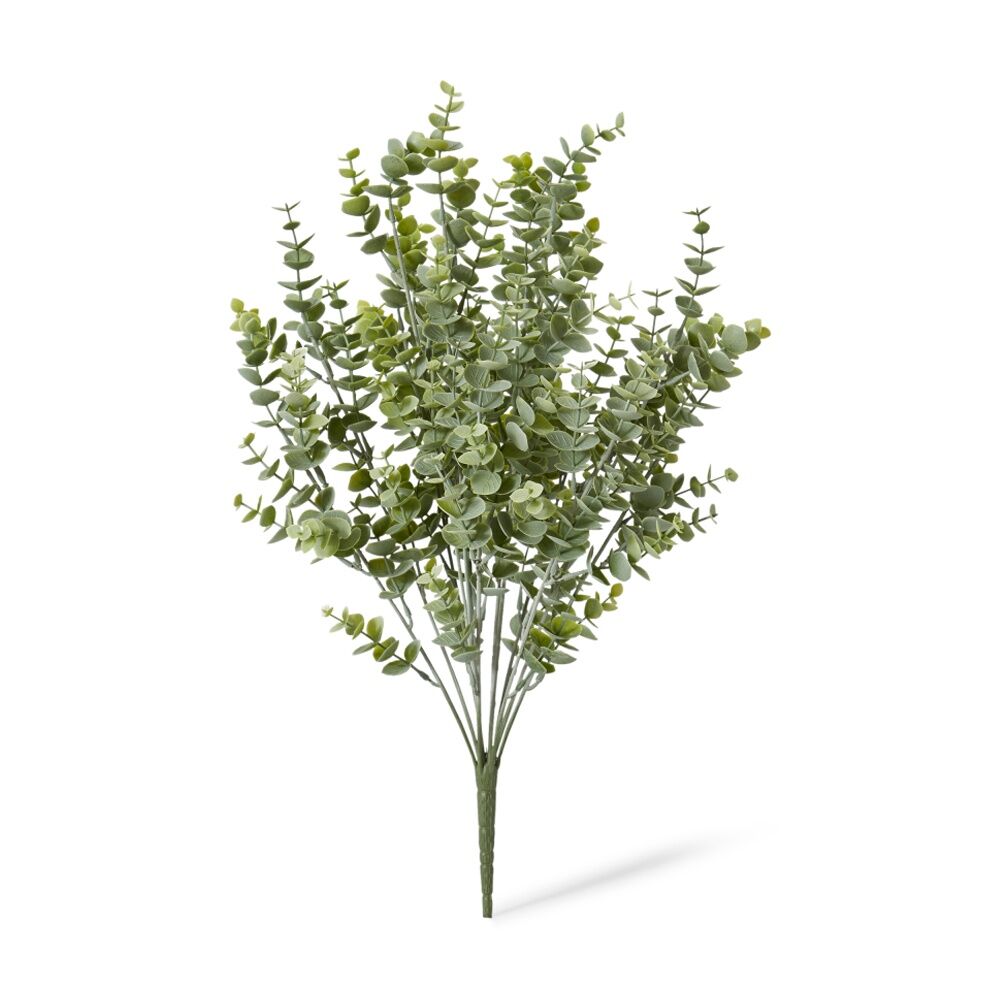 4PK E Style Eucalyptus Bush Realistic Artificial Plant Grey Green 30x30x50cm