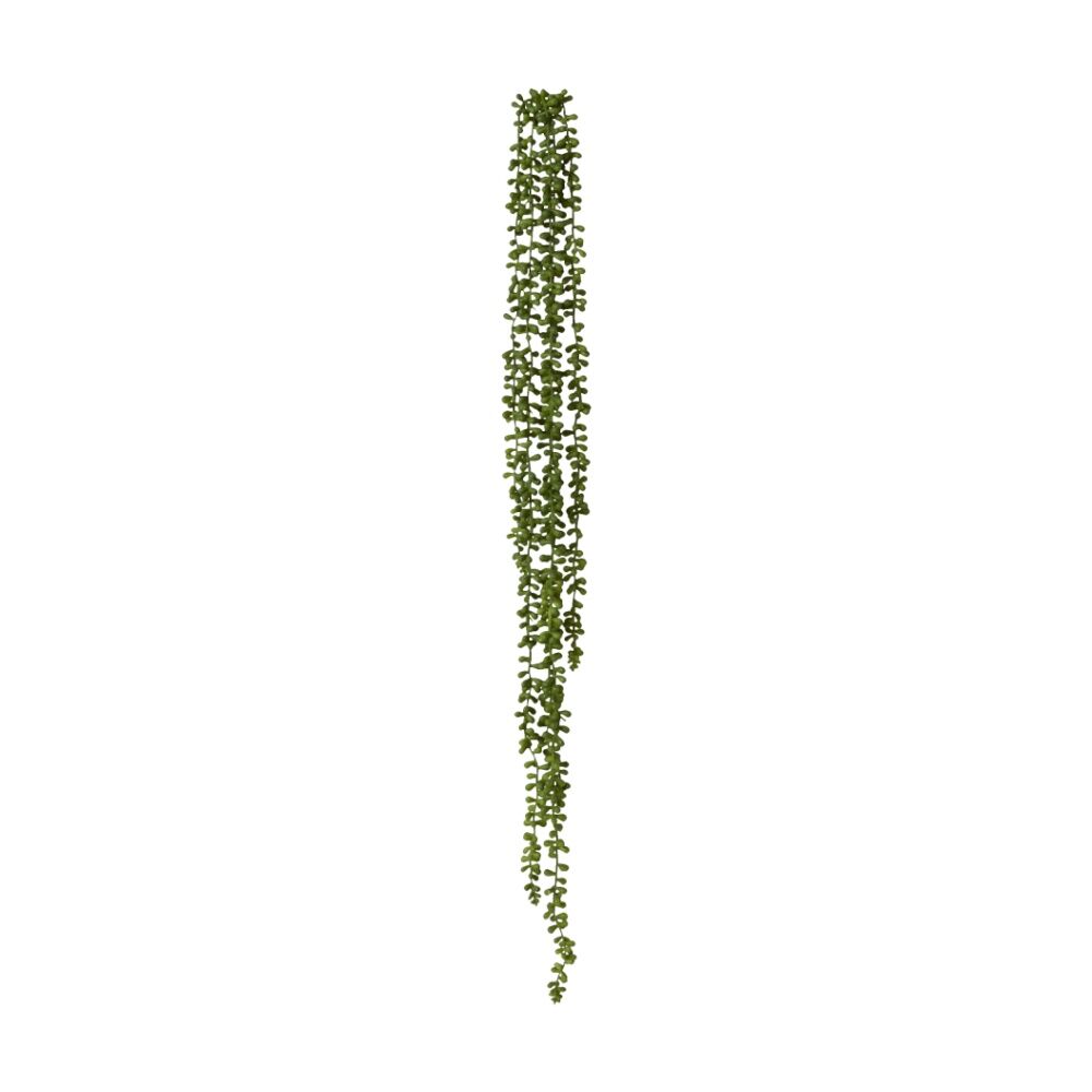 E Style String Of Pearls Hanging Plant Lifelike Artificial Green 10x8x96cm