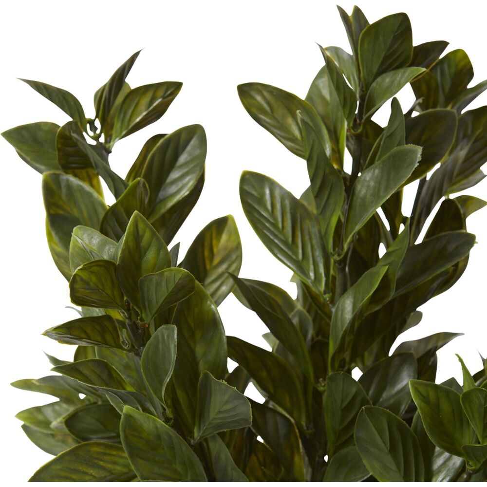 2PK E Style Gloxinia Bush Outdoor Plastic Wire Cement Green 28x28x46cm