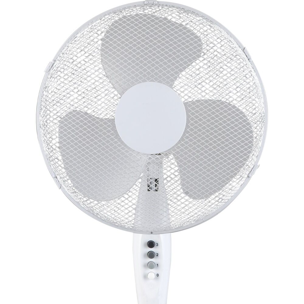 Sheffield 40cm Pedestal Fan Adjustable Height 3-Speed Oscillating White