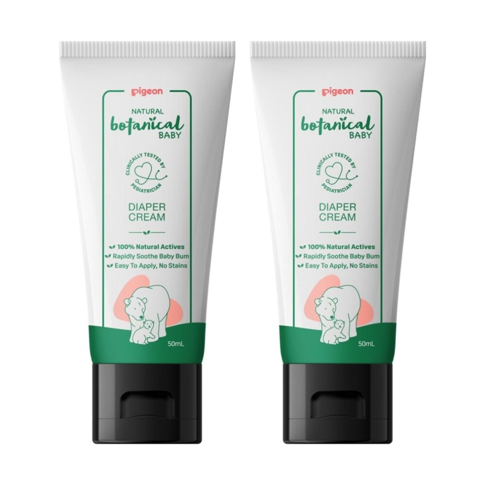 2PK Pigeon Natural Botanical Baby Diaper Nappy Rash Gentle Care Cream 50ml