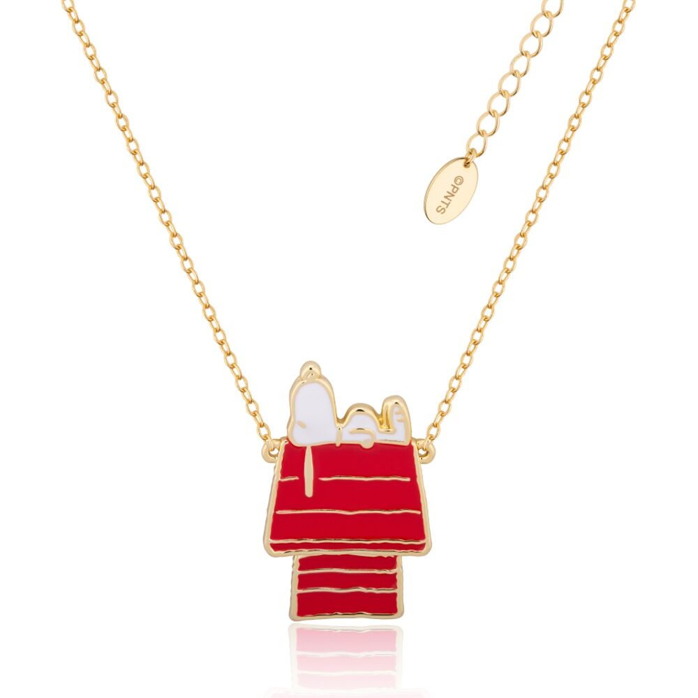 Couture Kingdom Peanuts Snoopy Dog House Necklace Jewellery Accessory Gold