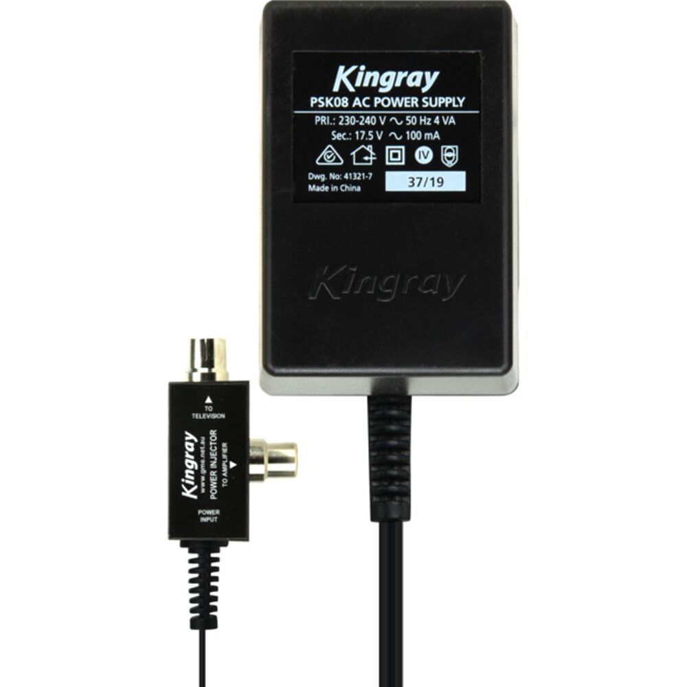 Kingray 17.5V AC 100Ma Power Supply Pal Type PAL Injector