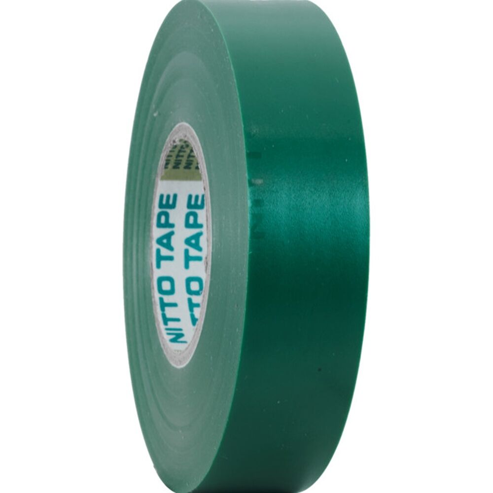 12PK Nitto Green 20Mt Tape PVC Electrical Insulation 20m NITTO