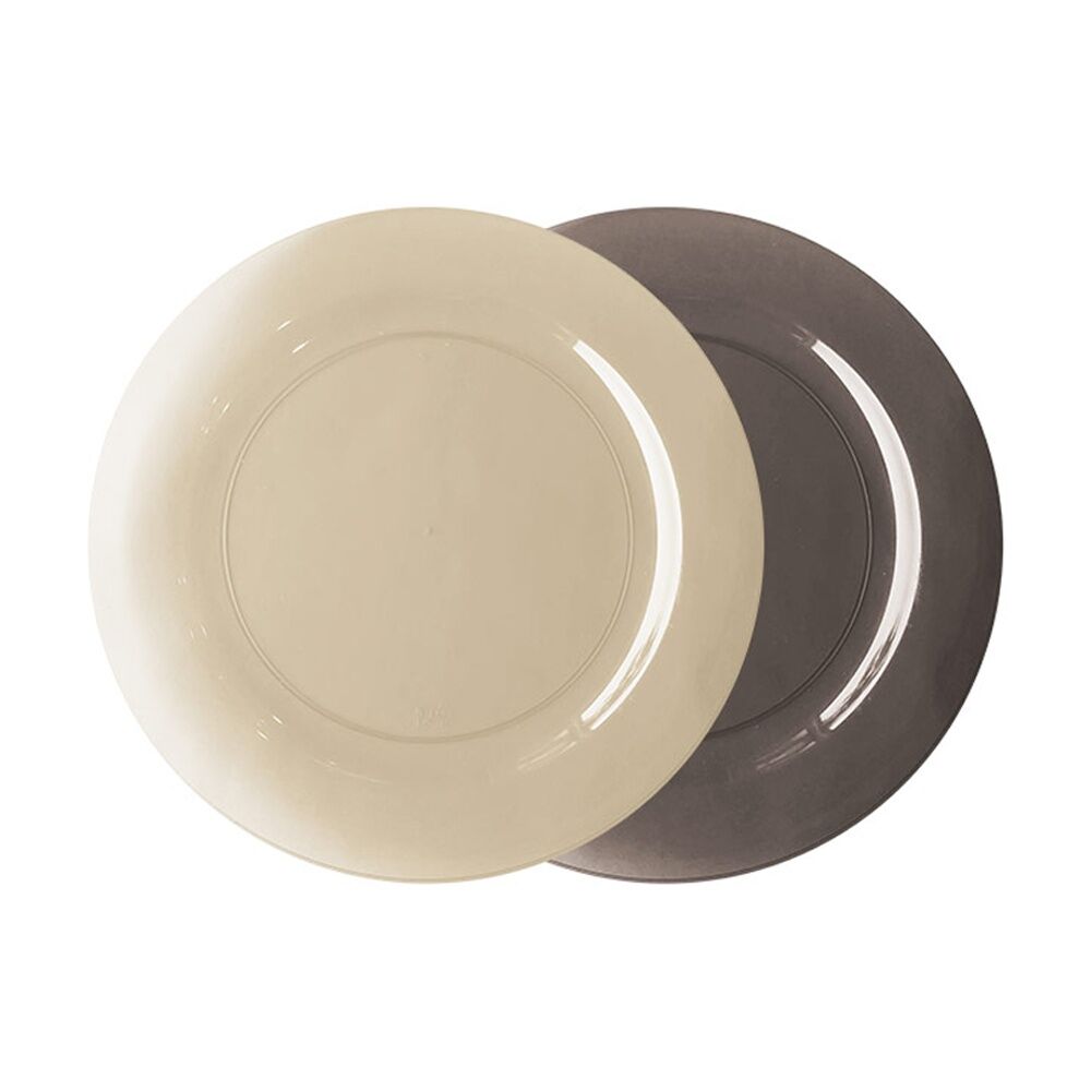 24x 10pc Partyware Reusable Dinner Plates Set Tableware 230mm Assorted