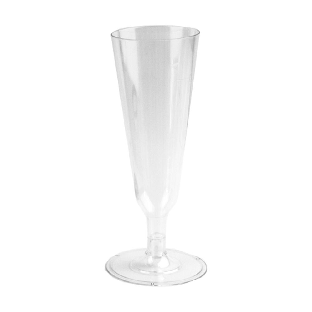24x 15pc Partyware Reusable Champagne Glass Set Tableware 150ml Clear