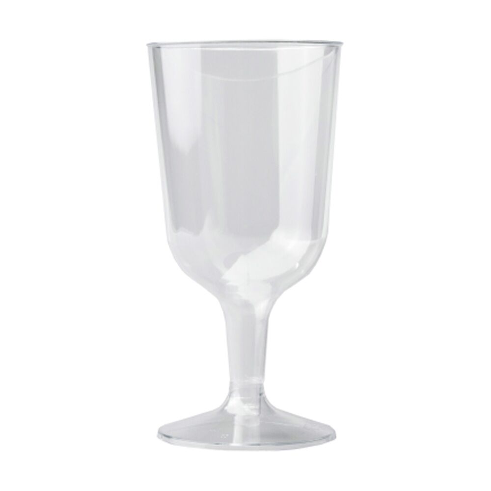 12x 15pc Partyware Reusable Wine Glasses Set Tableware 200ml Clear