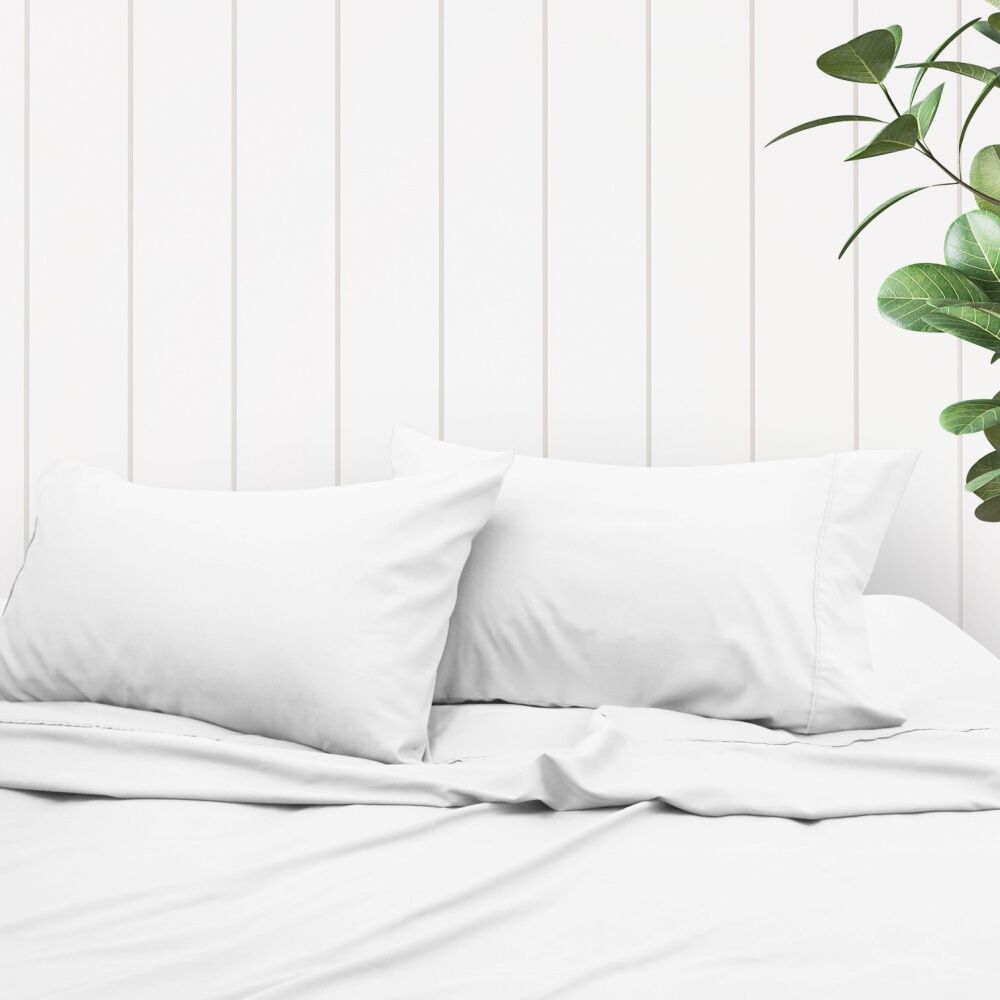Odyssey Living Thermal Flannel Home Bedding Sheet Set w/Pillowcase White