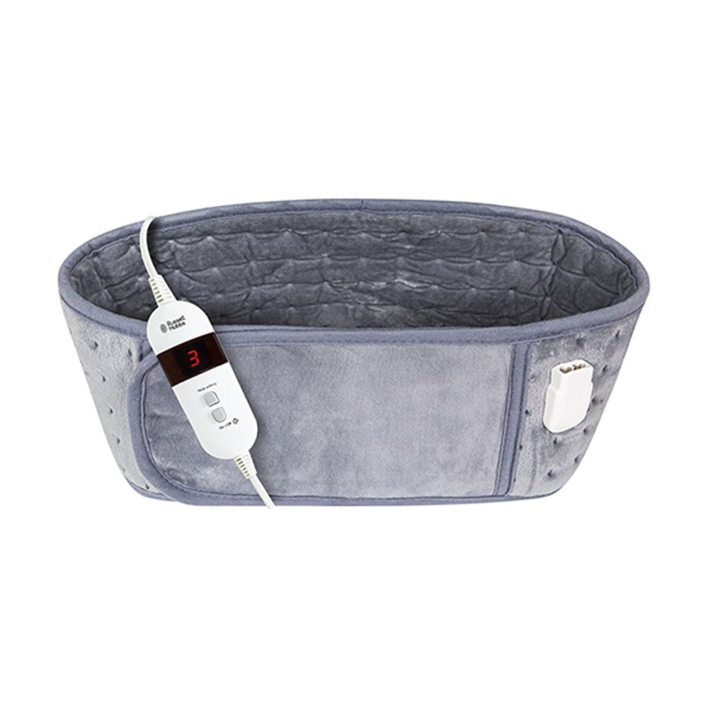 Russell Hobbs Soft Microfleece Heated Belt W/ 3 Adjustable Heat Settings Grey