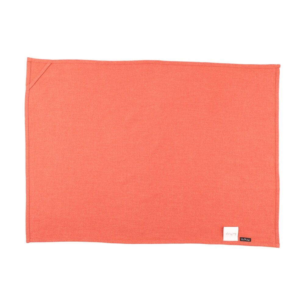 2pc Bas Phillips Linen Tencel Tea Towel Set Kitchenware Rust 50x70cm