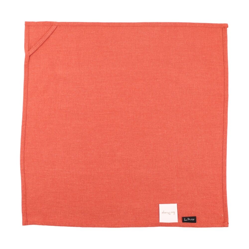 2x 4pc Bas Phillips Linen Tencel Napkins Set Kitchen Textile Rust 45cm