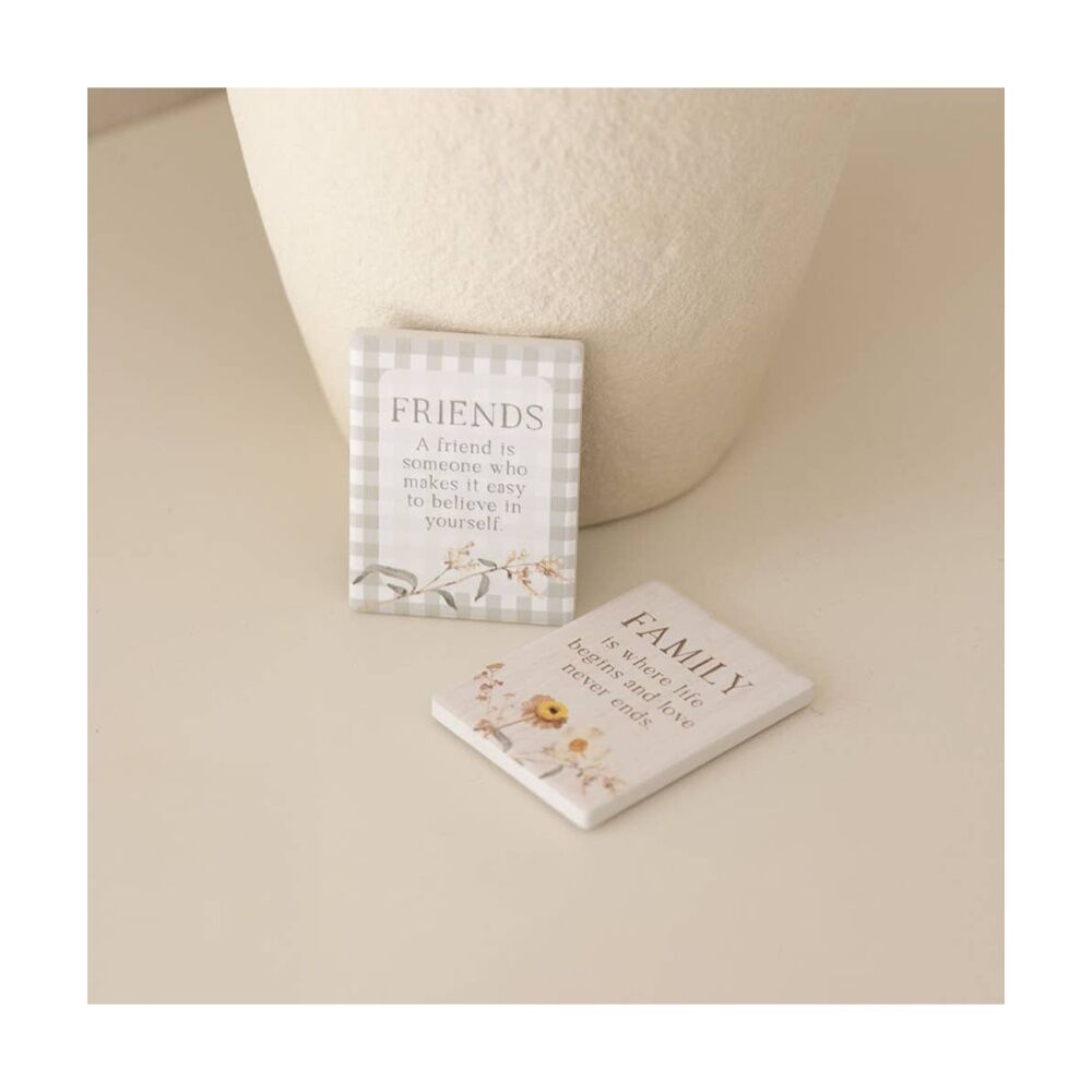 3PK Splosh Rustic Meadow Friends Ceramic Kitchen Magnet Beige 6x8cm