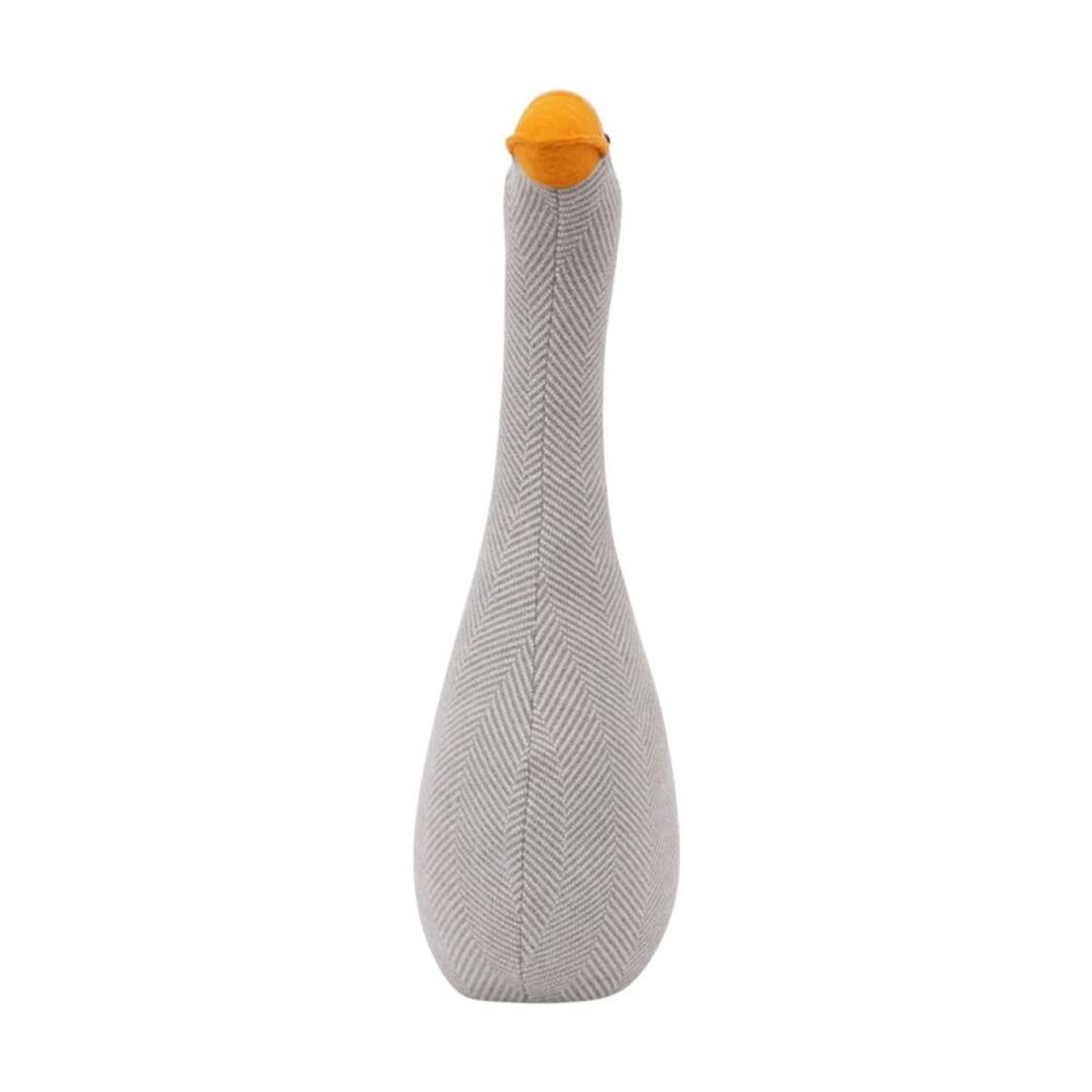 Splosh Rustic Meadow Weighted Fabric Door Stop Goose Grey 20x12x40cm