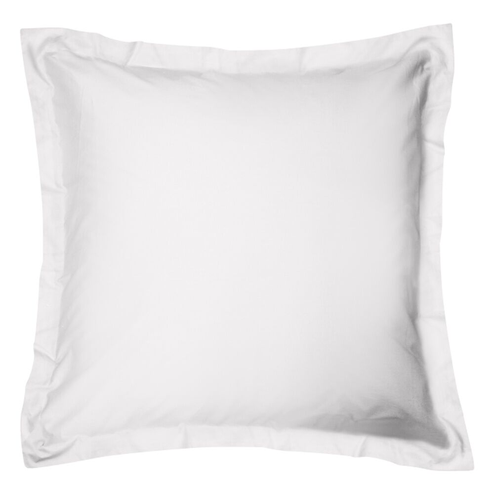 2x Odyssey Living Breathe Cotton European Pillowcase 65cm x Snow