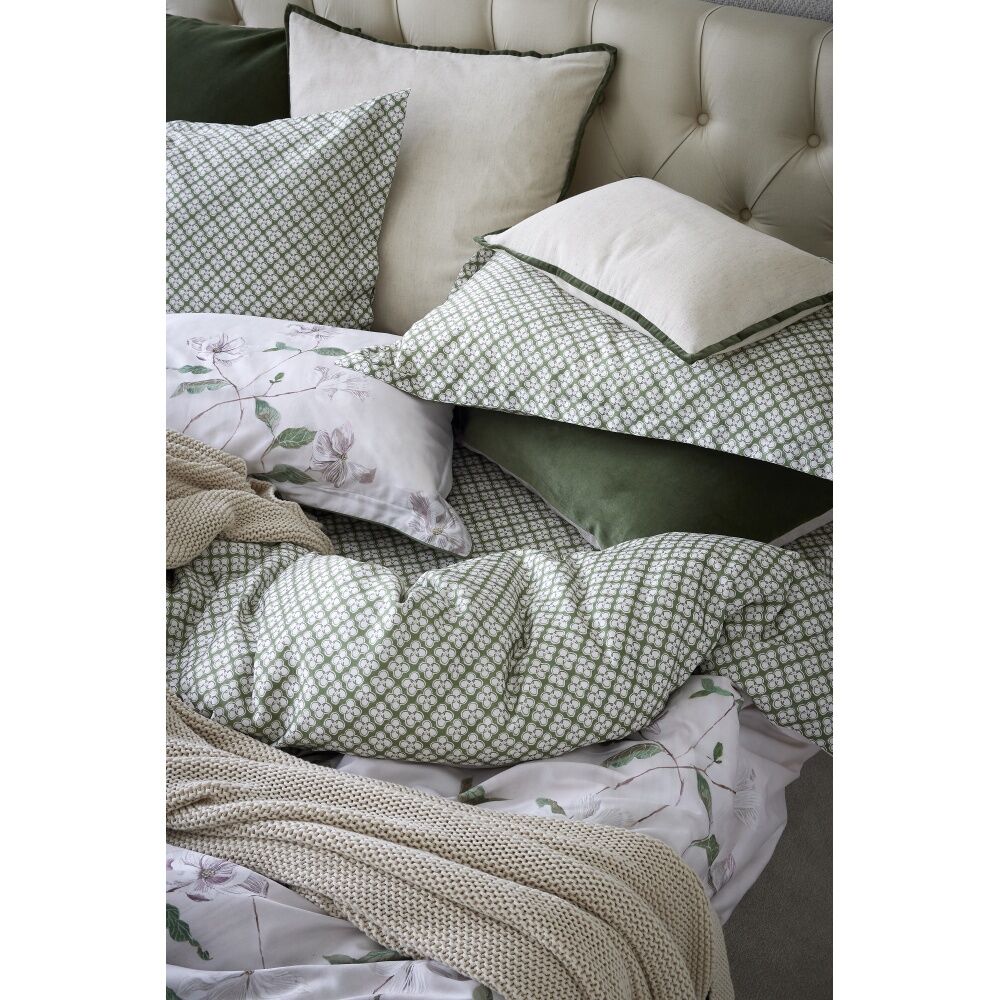 Christy Magnolia Duvet/Quilt Cover Set Cotton Sateen Multicoloured