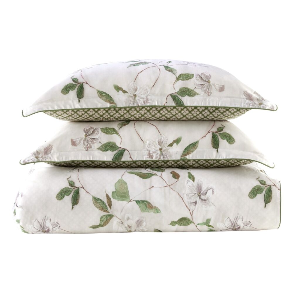 Christy Magnolia Duvet/Quilt Cover Set Cotton Sateen Multicoloured