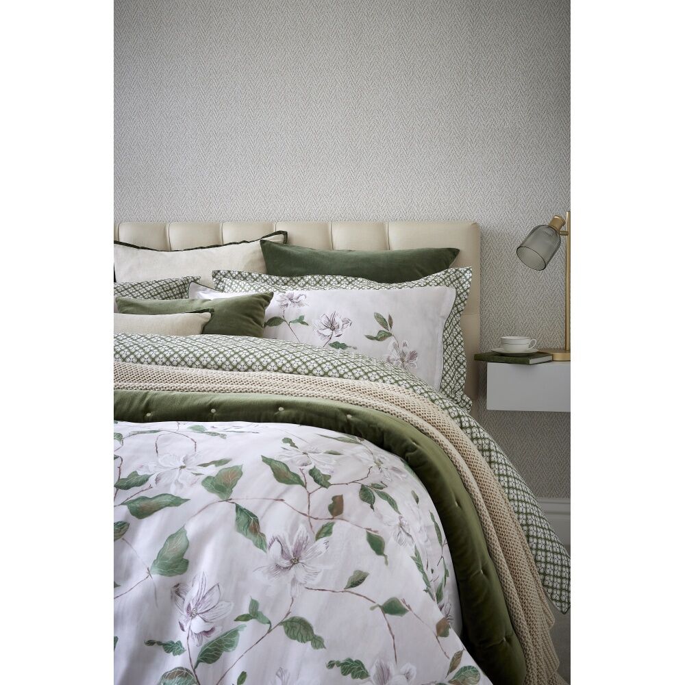 Christy Magnolia Duvet/Quilt Cover Set Cotton Sateen Multicoloured