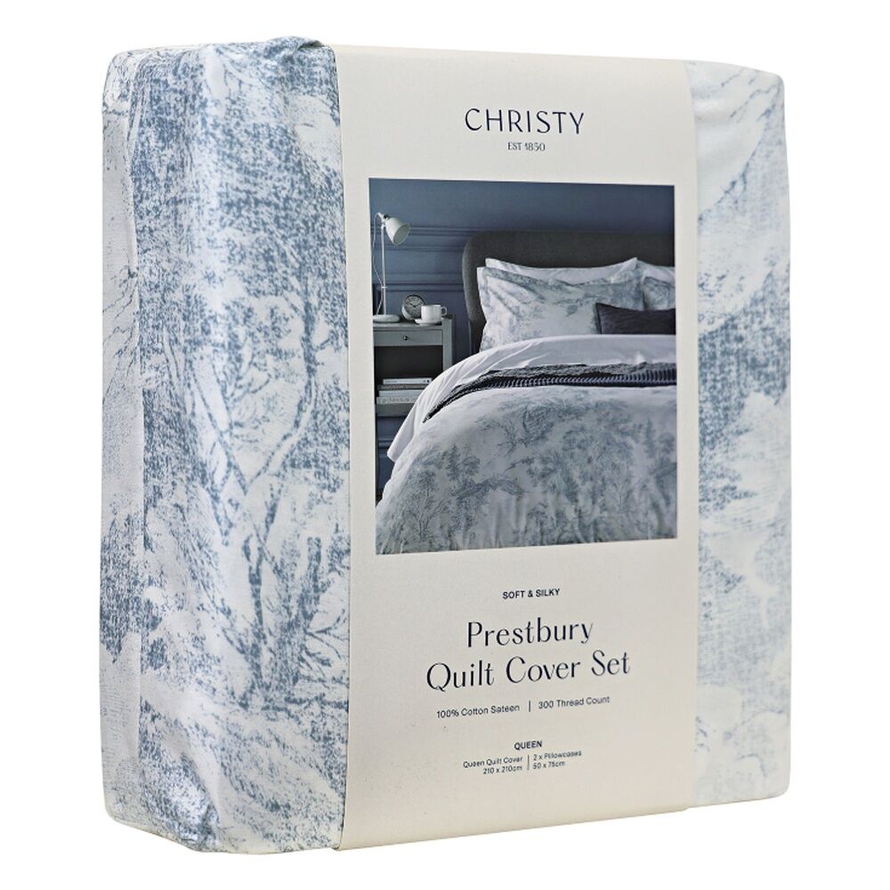 Christy Prestbury Duvet/Quilt Cover Set Cotton Sateen Multicoloured