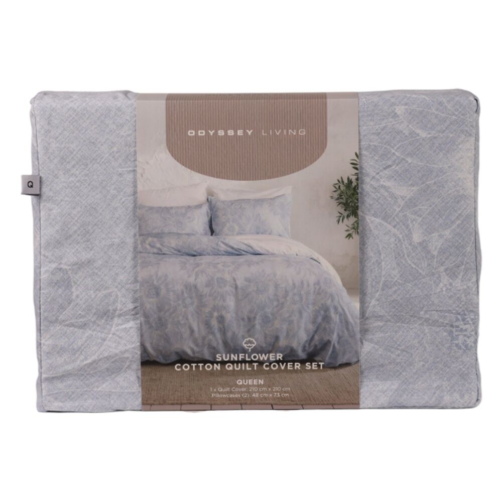 Odyssey Living Sunflower Duvet/Quilt Cover Set Cotton Multicoloured