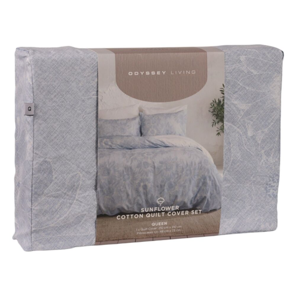 Odyssey Living Sunflower Duvet/Quilt Cover Set Cotton Multicoloured