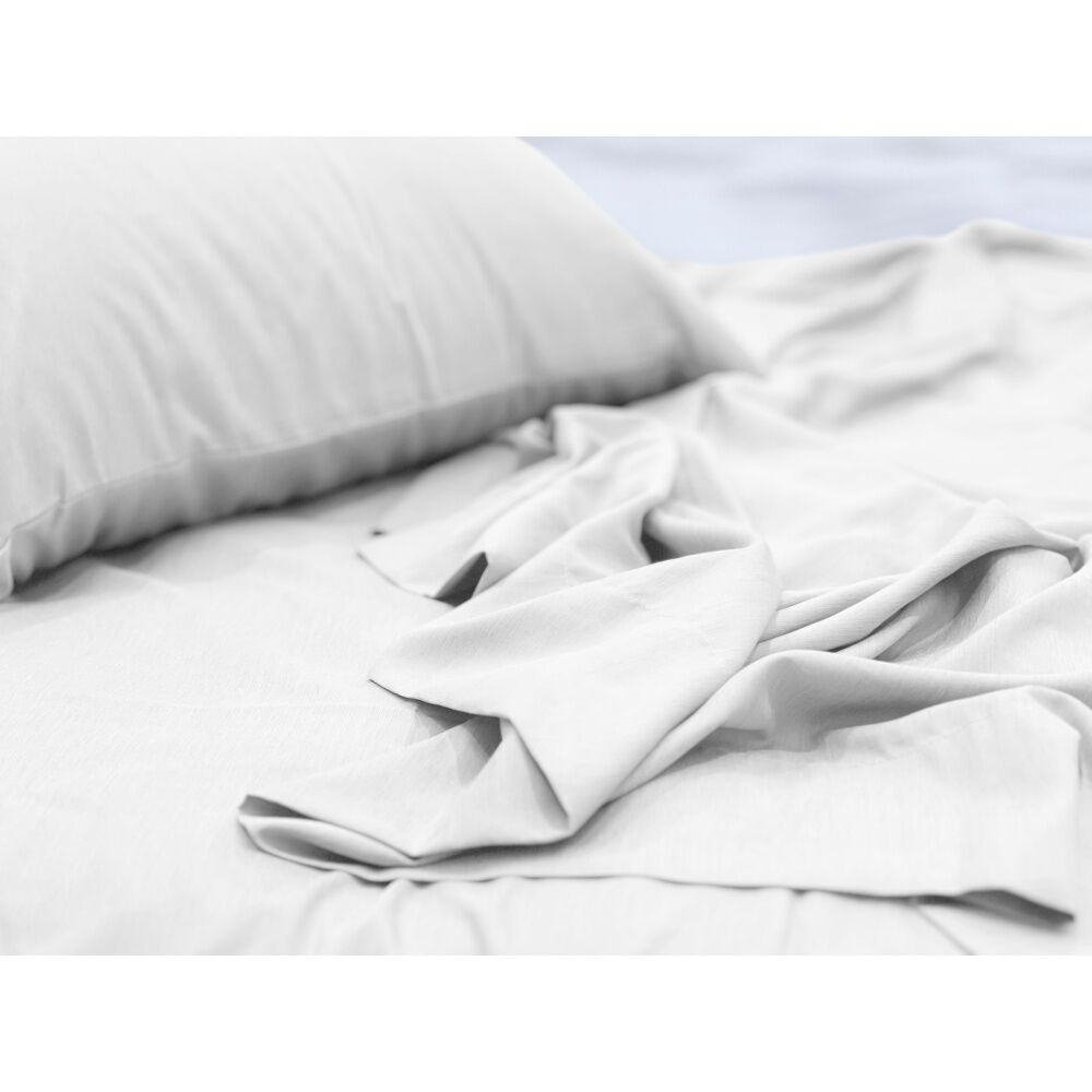 Odyssey Living Bamboo Blend Home Bedding Sheet Set w/Pillowcase White