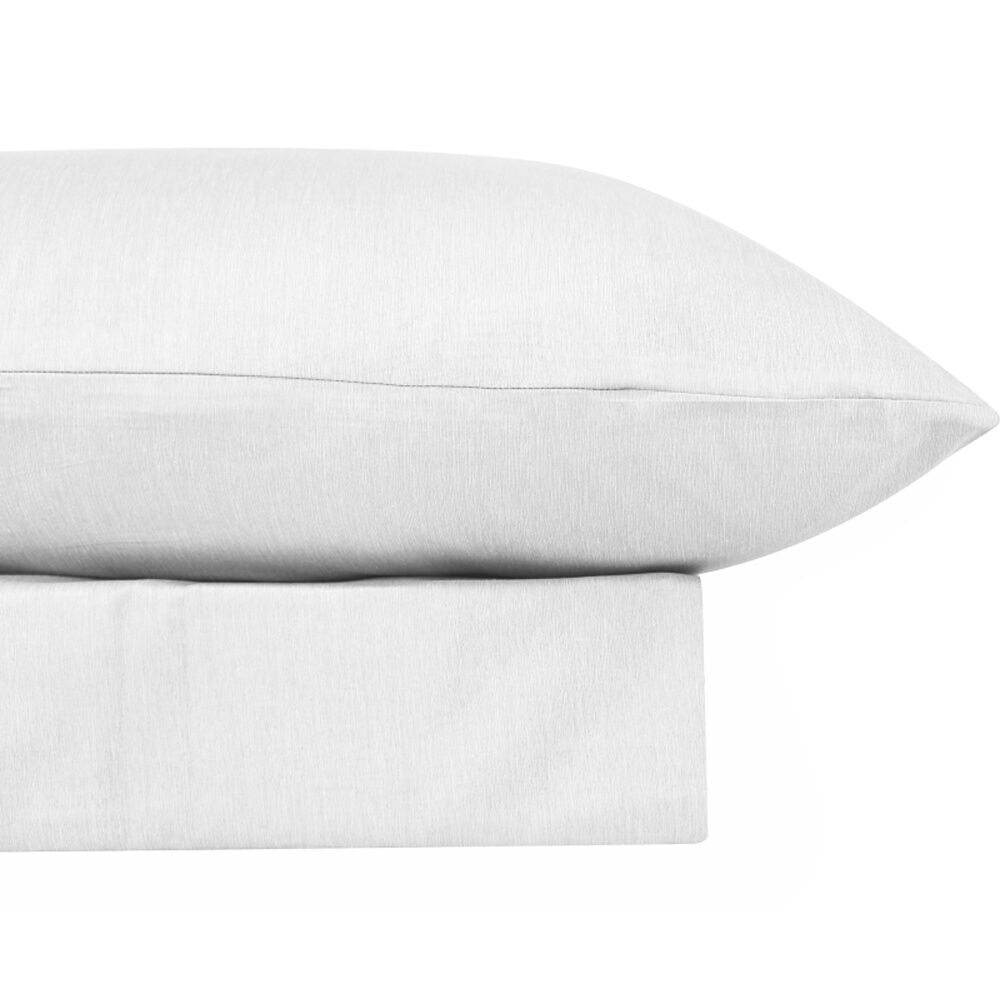 Odyssey Living Bamboo Blend Home Bedding Sheet Set w/Pillowcase White