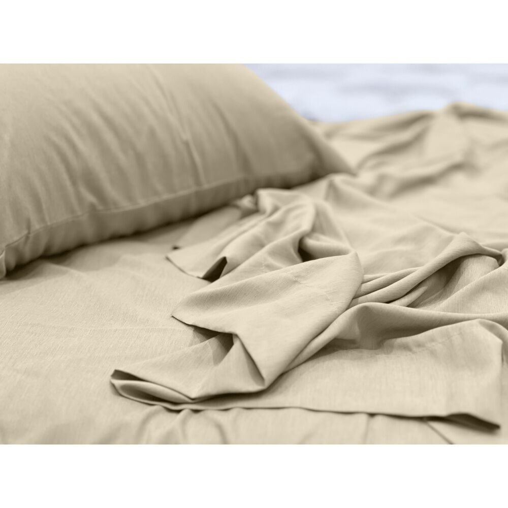 Odyssey Living Bamboo Blend Home Bedding Sheet Set w/Pillowcase Beach