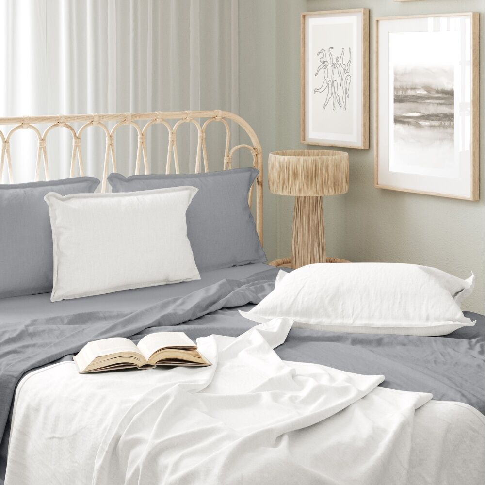 Odyssey Living Bamboo Blend Home Bedding Sheet Set w/Pillowcase Spur