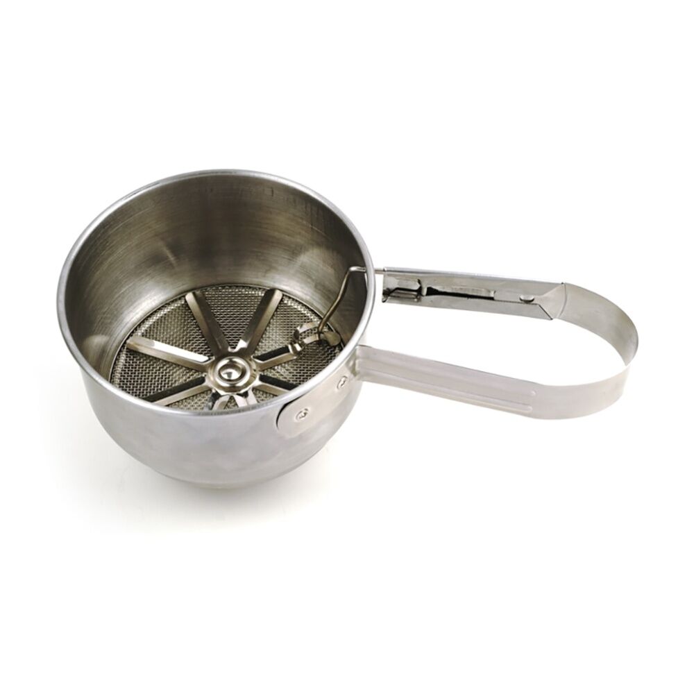 2PK R.S.V.P. Vintage Sifter Stainless Steel Ergonomic Handle 1 Cup Capacity