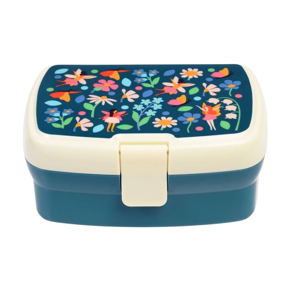 2PK Rex London Kids Fairy Lunch Box W/ Removable Tray & Multiple Compartments