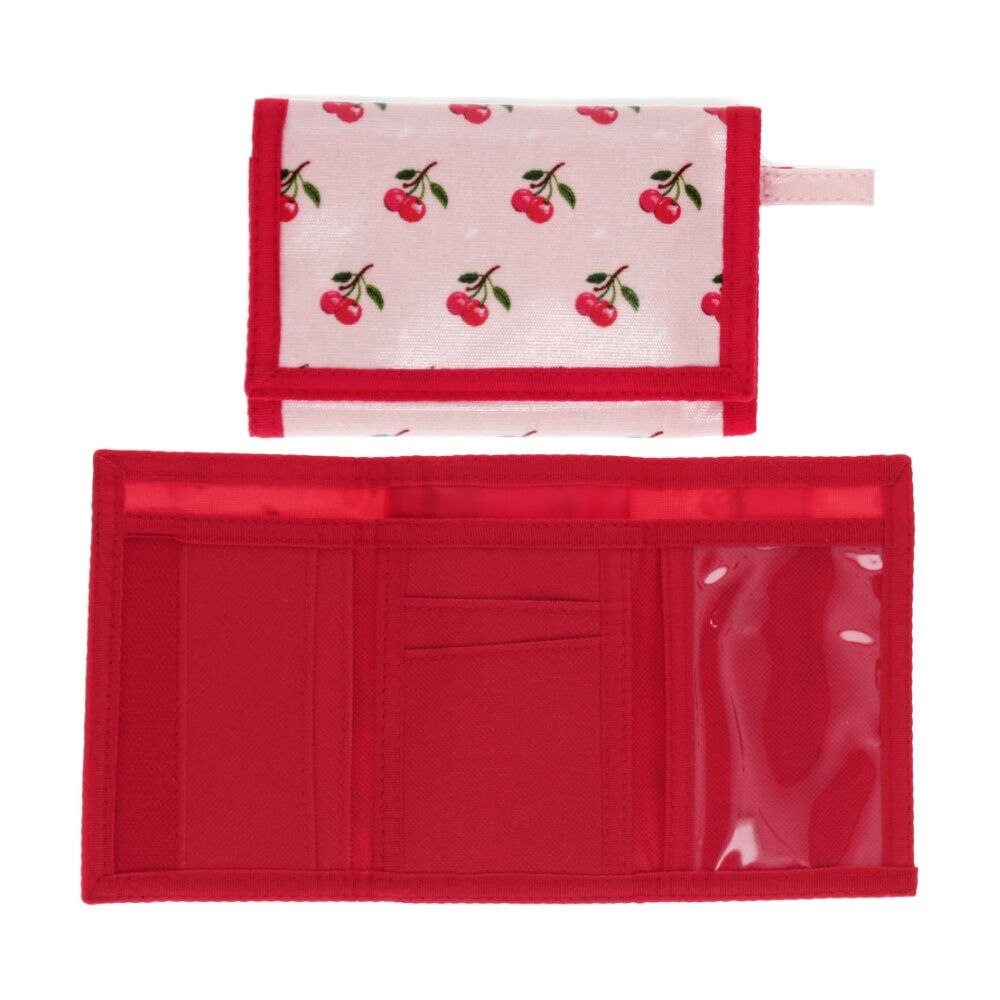 2PK Rex London Kids 3y+ Tri-Fold Child Wallet Little Cherry Design