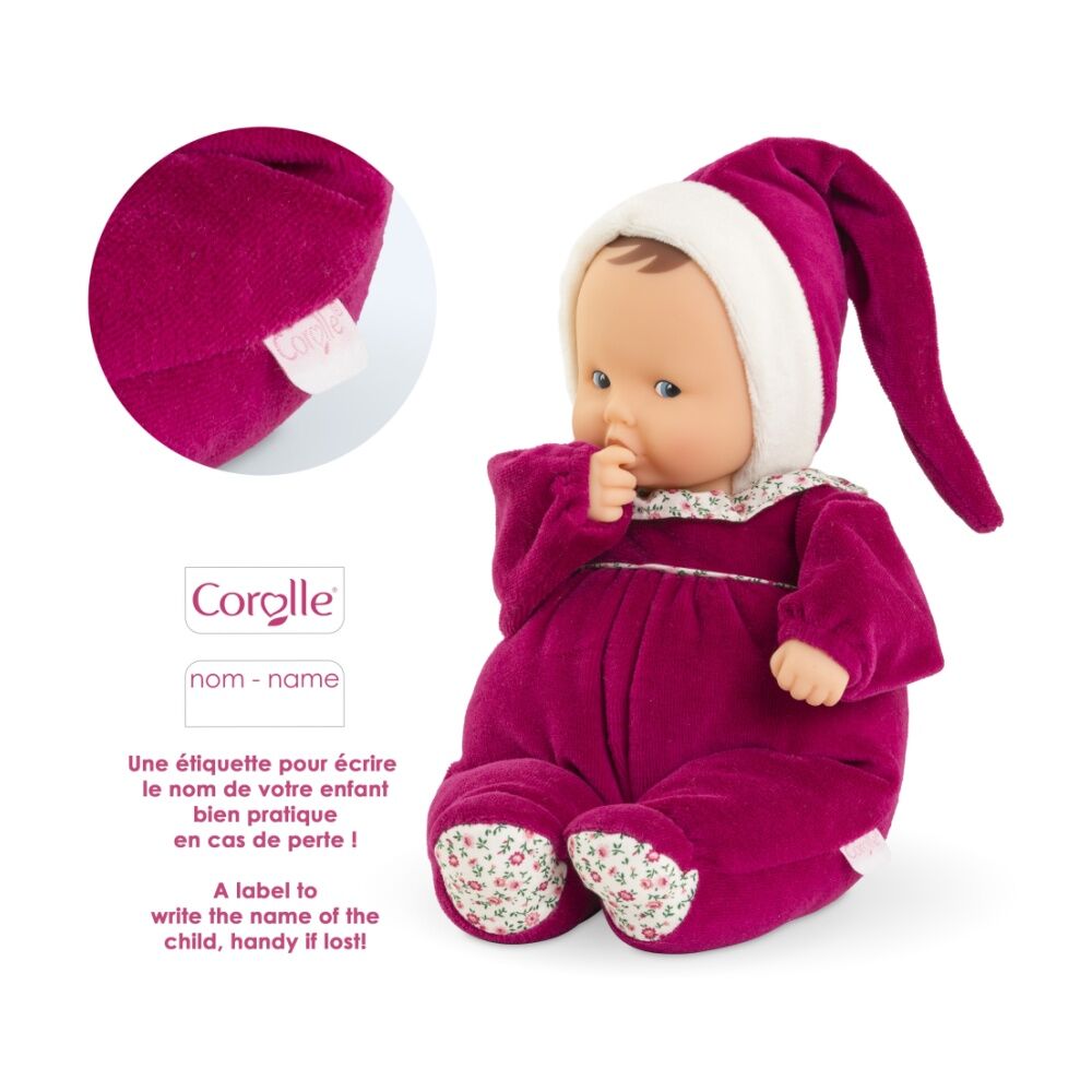 Corolle Mdc Babipouce Pink Grenadine Soft Bodied Vanilla Scent Doll 28cm