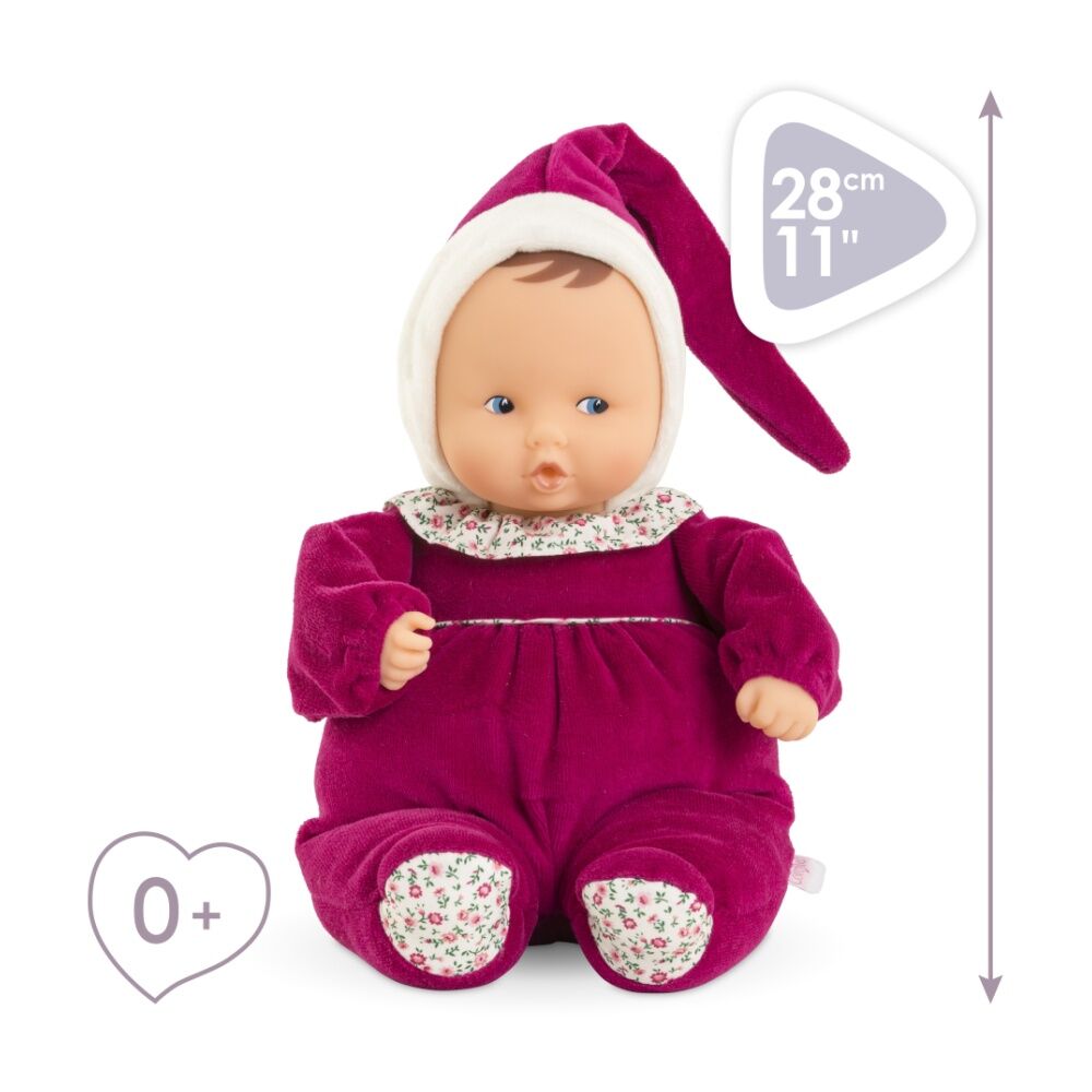 Corolle Mdc Babipouce Pink Grenadine Soft Bodied Vanilla Scent Doll 28cm
