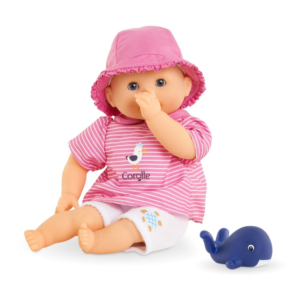 Corolle Mpp Bath Oceane Baby Doll With Toy Vanilla Scent 12in