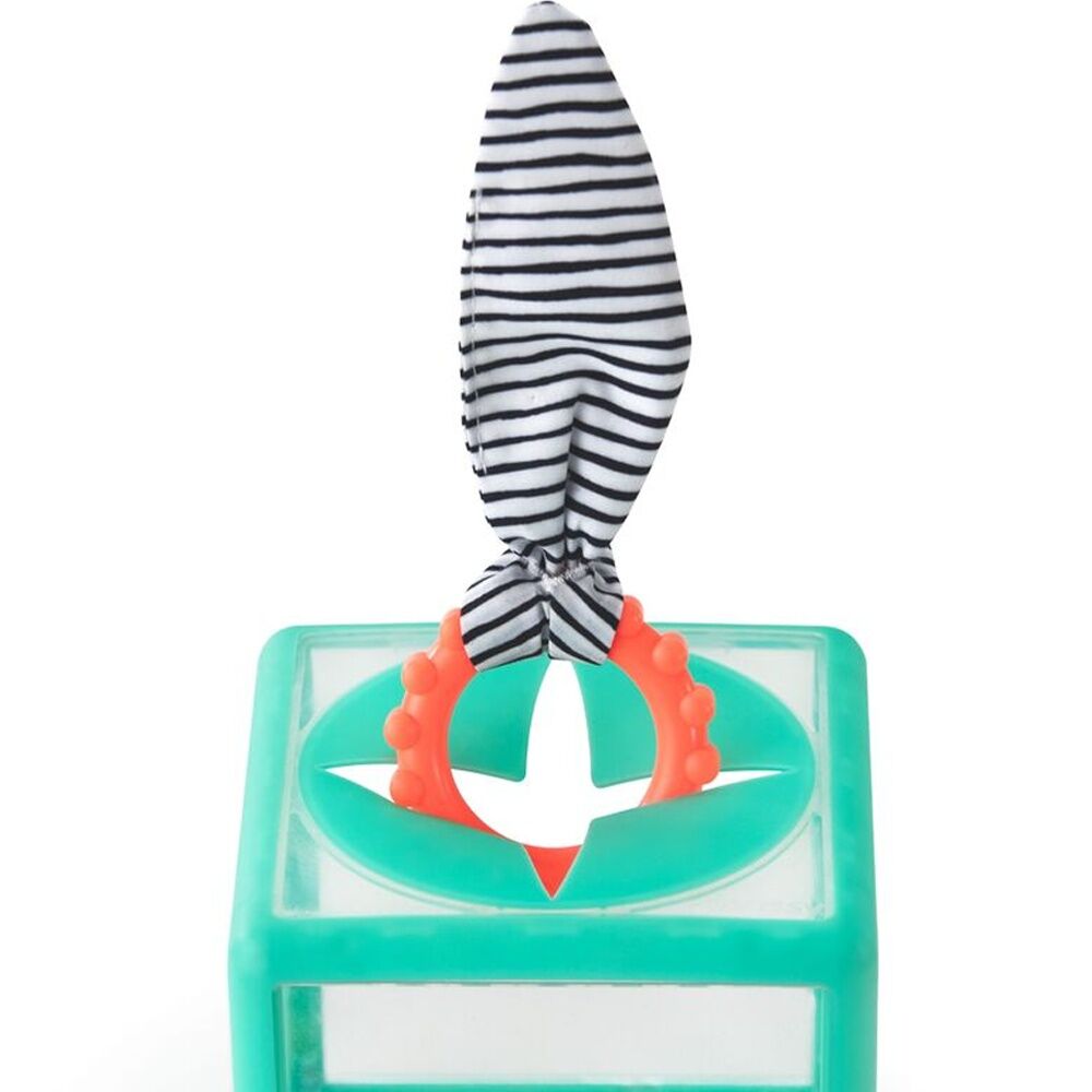 Sassy Baby Rainbow Ring Drop Stacking Toy With Textured Rings 1y+ 13cm