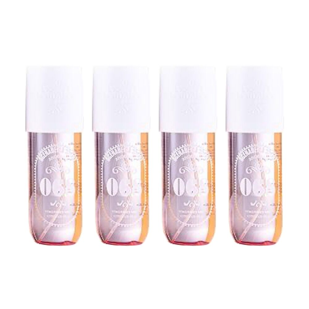 4PK Scenabella Body Spray 68 Fragrance Mist 250mL Vanilla Hibiscus Lychee
